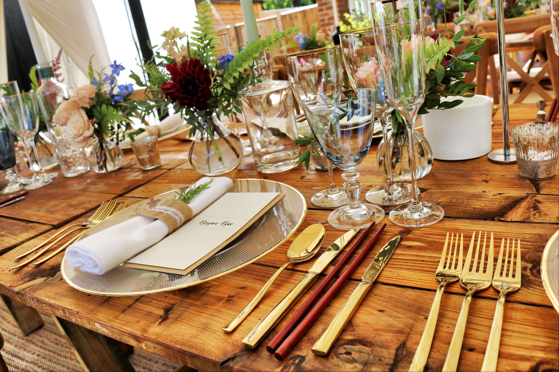 dinnerware on table top